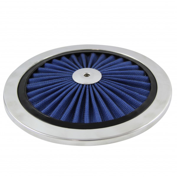 Extraflow Blue Element Chrome Air Filter 9" Top only Cotton Pleated