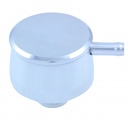 Valve Cover Breather Cap Push In 1"(25mm) Neck Alloy Polished Smooth Pcv+Tube