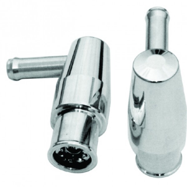Polished Billet Aluminium PCV valve with 3/4" neck