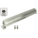 Aluminium Heat Sink Fluid Cooler 20-1/4" x 3" Dual Pass 1/4" Npt Inlet