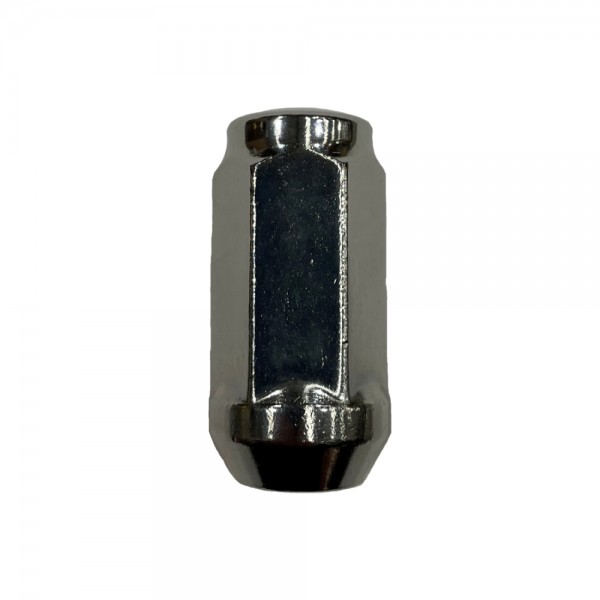 Single Long Acorn Bulge Wheel Nut (Close Ended) - 12mm x 1.25 Thread, 19mm Hex