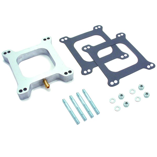 Carburettor Spacer Holley Squarebore Individual Port 25mm 1" Thick with Pcv