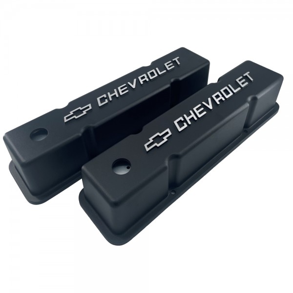 Small Block Chev 283, 307, 327, 350 & 400 Cast Aluminium Valve Cover w/Chevrolet Logo