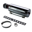 Catch Can Chromed Steel Round 675ml 280mm x 80mm Level Indicator + Breather