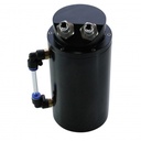 Catch Can Black Billet Round Alloy with Hose Fittings (600ml) 4WD 170x80mm