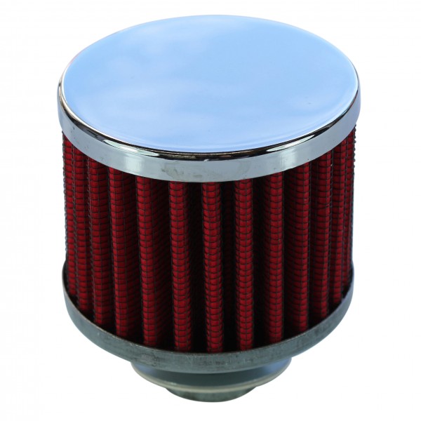 Valve Cover Breather Cap Twist In Holden/Chevrolet Chrome Top Red Element