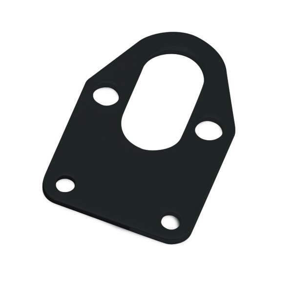 Fuel Pump Mounting Plate Chevrolet Small Block Black Finish