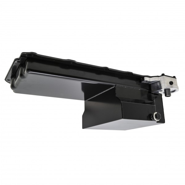 Oil Pan Sump Chevrolet Small Block LS Engine 6" Deep Baffled Trap Door Black