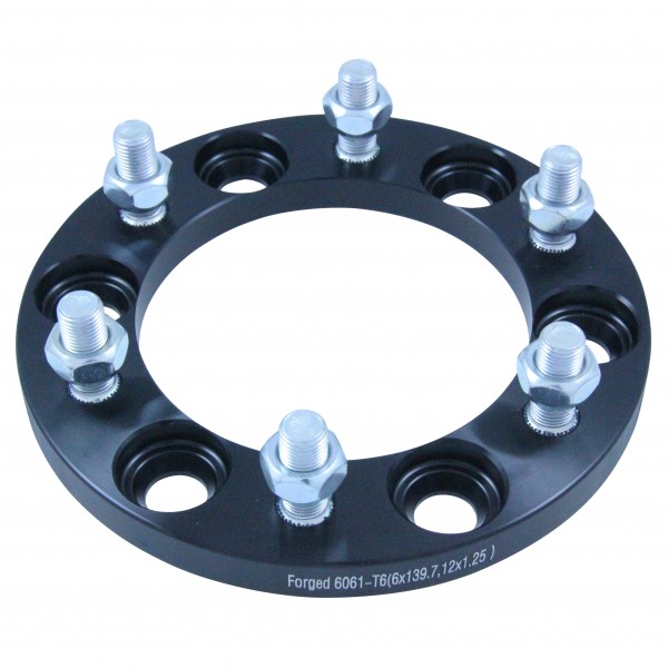 Bolt On Billet Wheel Spacer Kit 15mm Thick Size 6x139.7PCD 12mmx1.25 Stud
