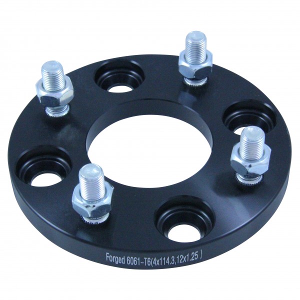 Bolt On Billet Wheel Spacer Kit 15mm Thick Size 4x114.3PCD 12mmx1.25 Stud