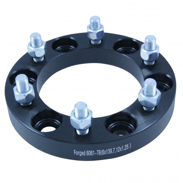 Bolt On Billet Wheel Spacer Kit 25mm Thick Size 6x139.7PCD 12mmx1.25 Stud