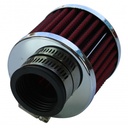 Valve Cover Breather Clamp On 1-3/8"(35mm) Id Chrome Top Red Element