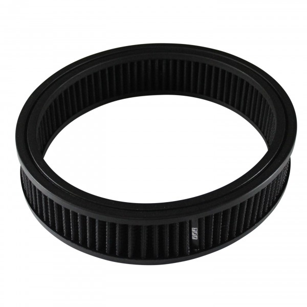 Air Cleaner Filter Element Black 9" Wide 2" Tall Round High Performance Cotton