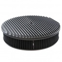 Black Alloy Full Finned Air Cleaner 14" x 3" Holley Edelbrock Black Cotton Filte
