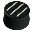 Valve Cover Breather Cap Push In 1"(25mm) Neck Alloy Black Ball Milled