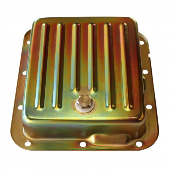 Transmission Pan Ford C4 OEM 2-3/8" Depth Zinc Steel Finned Case Fill