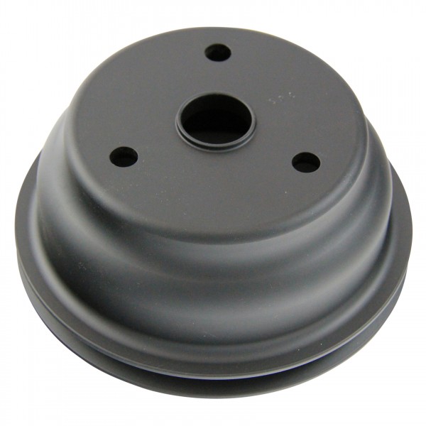 Pulley Crankshaft Single Groove Lwp Black Alloy Small Block Chevrolet 265-400