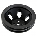 Pulley Water Pump Double Groove Swp Black Alloy Small Block Chevrolet 265-400