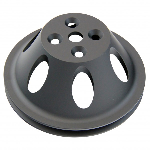 Pulley Water Pump Single Groove Swp Black Alloy Big Block Chevrolet 396-454