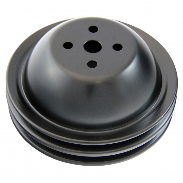 Pulley Water Pump Double Groove Swp Black Steel Big Block Chevrolet 396-454