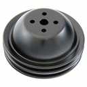 Pulley Water Pump Double Groove Swp Black Steel Big Block Chevrolet 396-454