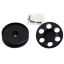 Pulley Alternator Single Groove + Nose Cover Black Alloy SB Chev