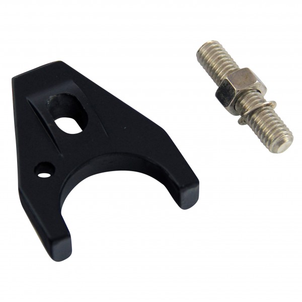 Distributor Hold Down Clamp Chevrolet V6+V8 1963 on Billet Alloy Black with Bolt