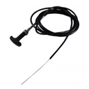 Bonnet Cable T Bar Handle 100 Inch (254cm) Long Plastic Coated