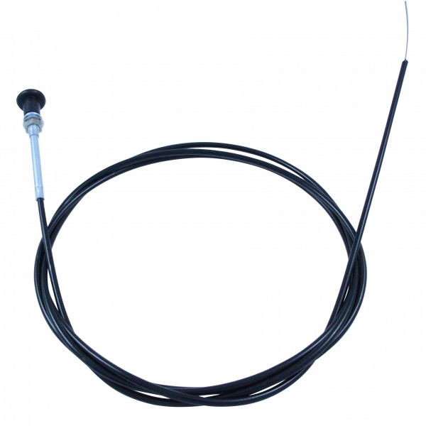 Choke Cable Round Handle 100 Inch (254cm) Long Plastic Coated