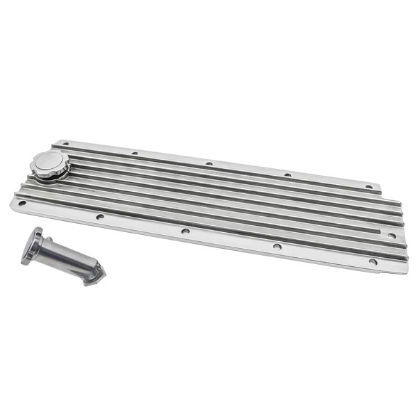 LS Chevrolet Gen III/IV Engine Valley Plate Cover with Oil Filler Hole Polished