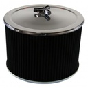 Chrome Air Cleaner 9" Wide x 6" Tall Suit 2-5/16" Stromberg Carb Black Element
