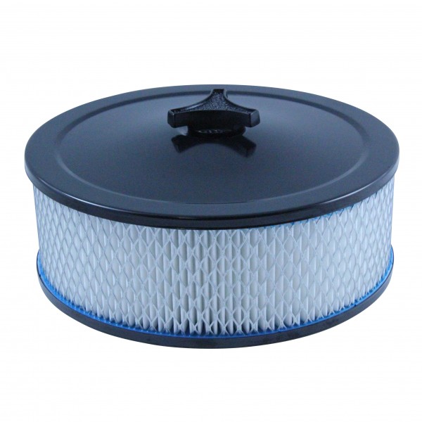 Black Air Cleaner 9" Wide x 3" Tall Holley Edelbrock Quadrajet Carburettor