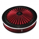 Extraflow Red Chrome Air Cleaner Filter 9"x 2" Assy fit Stromberg 2-5/8" Base