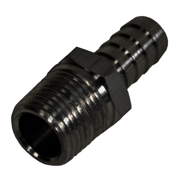 Straight Hose Fitting 1/2 NPT Male Thread x 1/2 Barb Hose Tail End