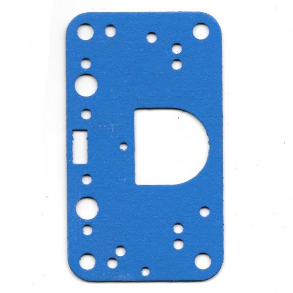 Holley Carburettor Gasket Metering Squarebore Block - Blue Non Stick (Ref. Fuelmiser HYP46)