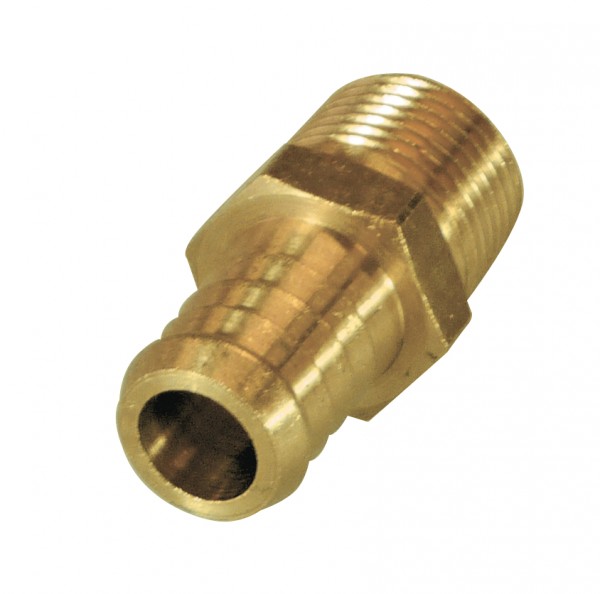 Brass Male Tail Fitting 5/8" (15.9mm) Hose Tube End to  3/8" (16.7mm) BSP Thread