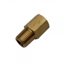 Brass Reducing Hex Adaptor 1/4" (11.4mm) Female to 1/8" (9.7mm) Male BSP Thread
