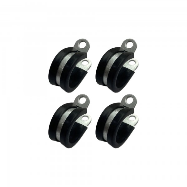 Rubber Lined P Clip Cushion Clamps 19mm - 2 Pack