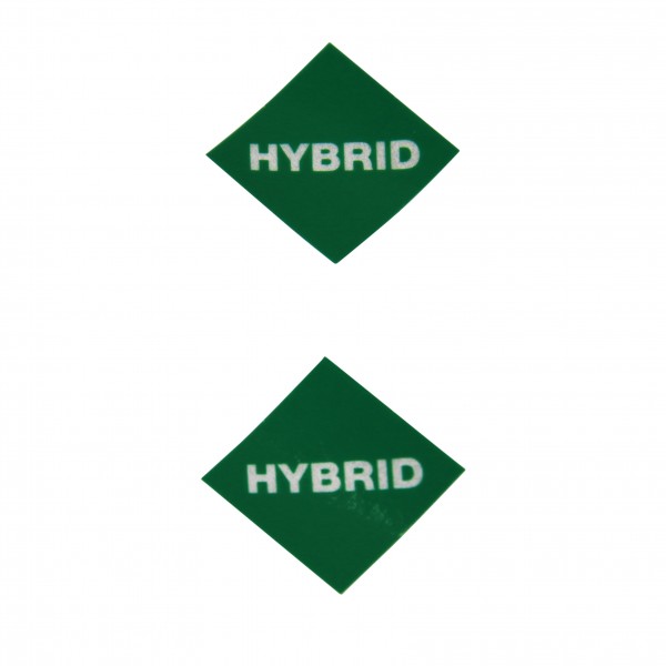 Hybrid Number Plate Decal Kit Set of 2