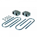 Lowering Block Kit 3" (75mm), 13mm Top 16mm Bottom Locating Pins, 85mmx12mm Ubolts - Nissan Navara D21 D22 2WD