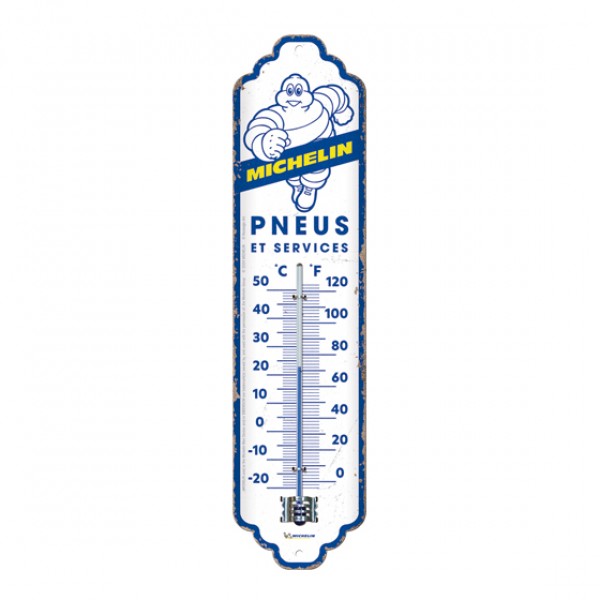 Thermometer Michelin Pneus & Services C+F 6.5cm x 28cm In Hang Sell