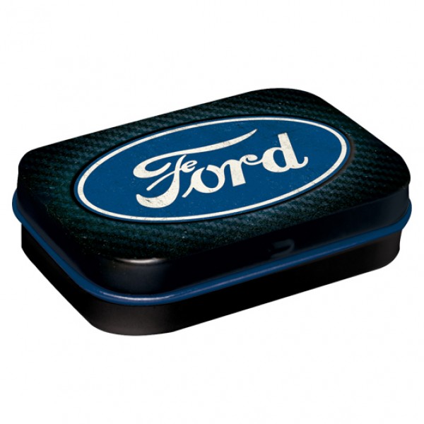 MintBox: Ford Blue Shine Size:4x6 x1.6cm sugar free mints 34gm