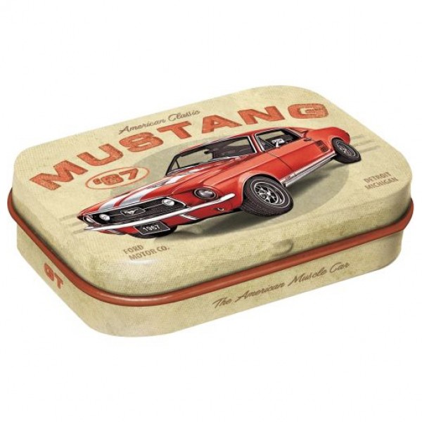MintBox: Ford Mustang GT 1967 Size:4x6 x1.6cm sugar free mints 34gm