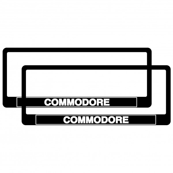 PAIR Commodore Polymer Number Plate Frames. Suits 6 Digit Number Plates