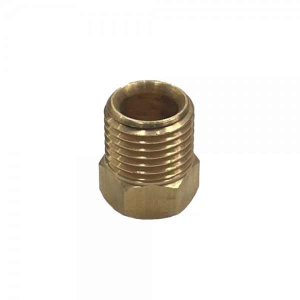 Brass Inverted Flare Nut 3/8" (9.5mm) Hose Tube to 5/8" (22.9mm)x18 Male BSP Thread