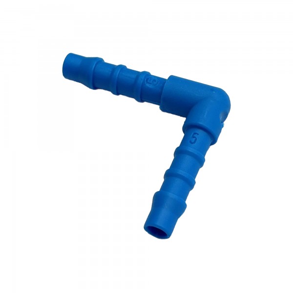 Nylon Plastic Male Elbow Joiner 3/16" (4.8mm) Barbed Hose Tube Ends