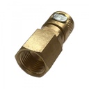 Brass Quick-Connect 310 Series Female Coupling Fitting 1/2" (18.6mm) Female BSP Thread
