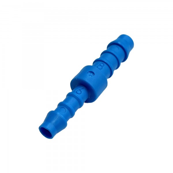 Nylon Plastic Straight Reducing Joiner 5/16" (7.9mm) to 1/4" (6.3mm) Hose Tube End