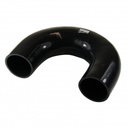 Silicone Hose Black 180 Deg Elbow 63mm (2.5") ID, 50mm Leg Length