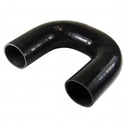 Silicone Hose Black 180 Deg Elbow 76mm (3") ID, 50mm Leg Length